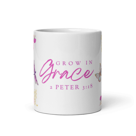"Grow In Grace" Classic White Mug