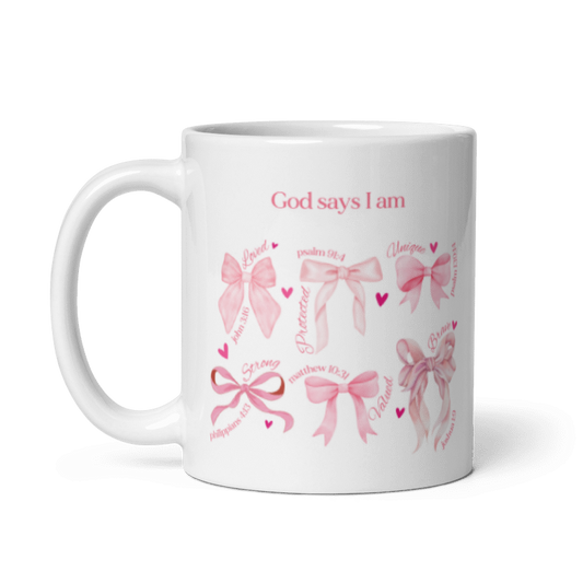 "God says I am" Classic White Mug