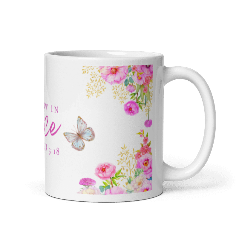 "Grow In Grace" Classic White Mug