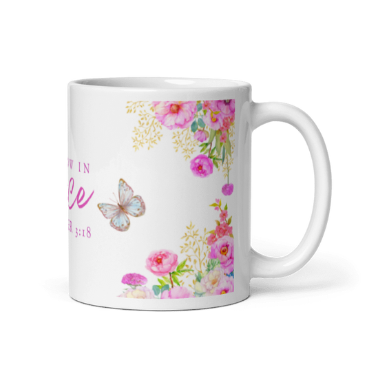 "Grow In Grace" Classic White Mug