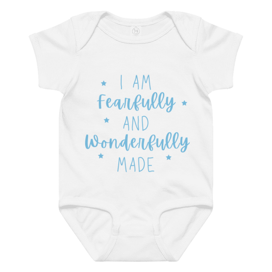 I am fearfully and wonderfully made" Baby Grow