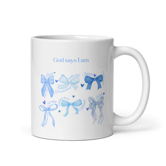 "God says I am" Classic White Mug