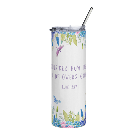 Double Wall 20oz Stainless Steel Skinny Tumbler