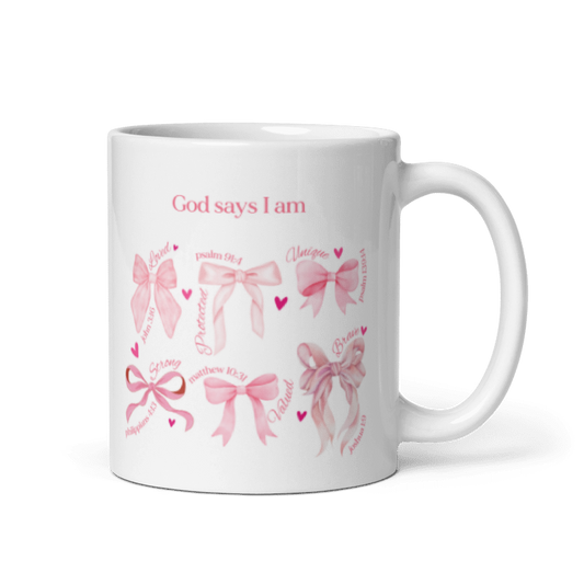 "God says I am" Classic White Mug
