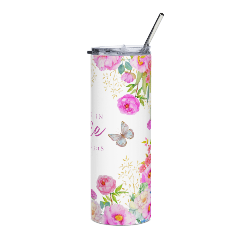 Double Wall 20oz Stainless Steel Skinny Tumbler