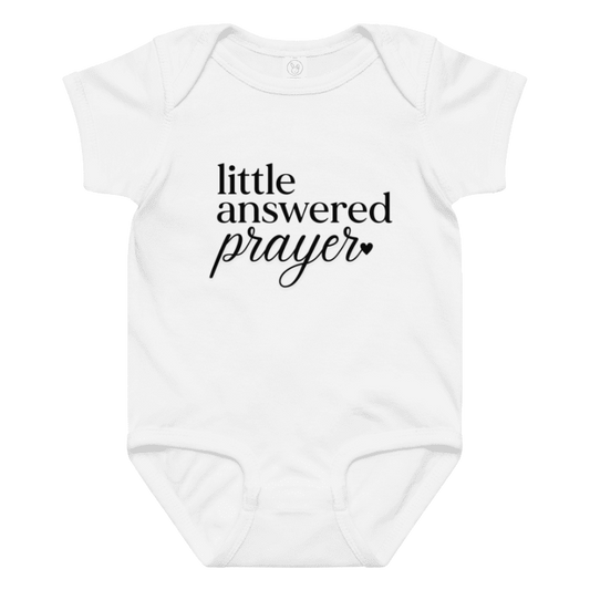 "Little answered Prayer" Baby Grow