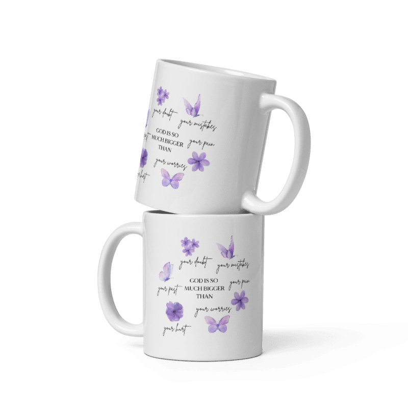 "God is so much bigger than" Classic White Mug