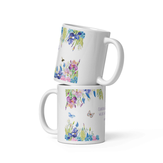 "Consider how the wildflowers grow" Classic White Mug