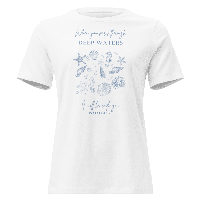 "Deep Waters" Classic White Short Sleeve Tee