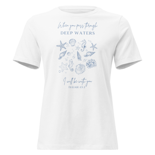 "Deep Waters" Classic White Short Sleeve Tee