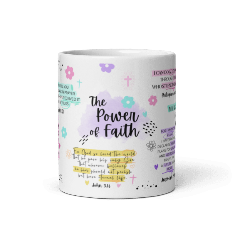 "The Power of Faith" Classic White Mug