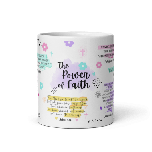 "The Power of Faith" Classic White Mug