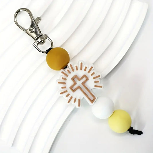 Silicone Beaded Keychain