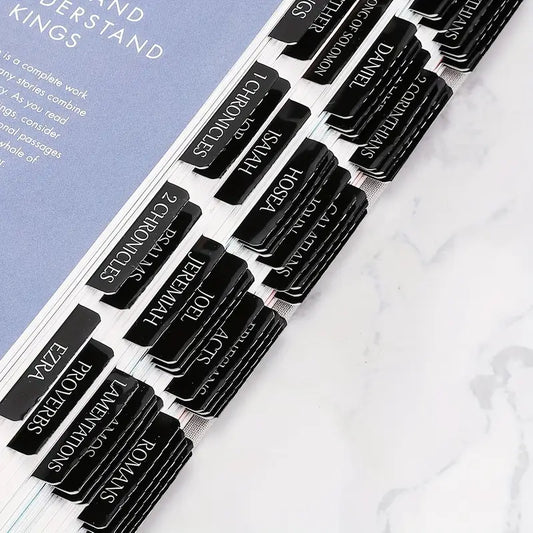 75 Large Print Laminated Bible Tabs.
