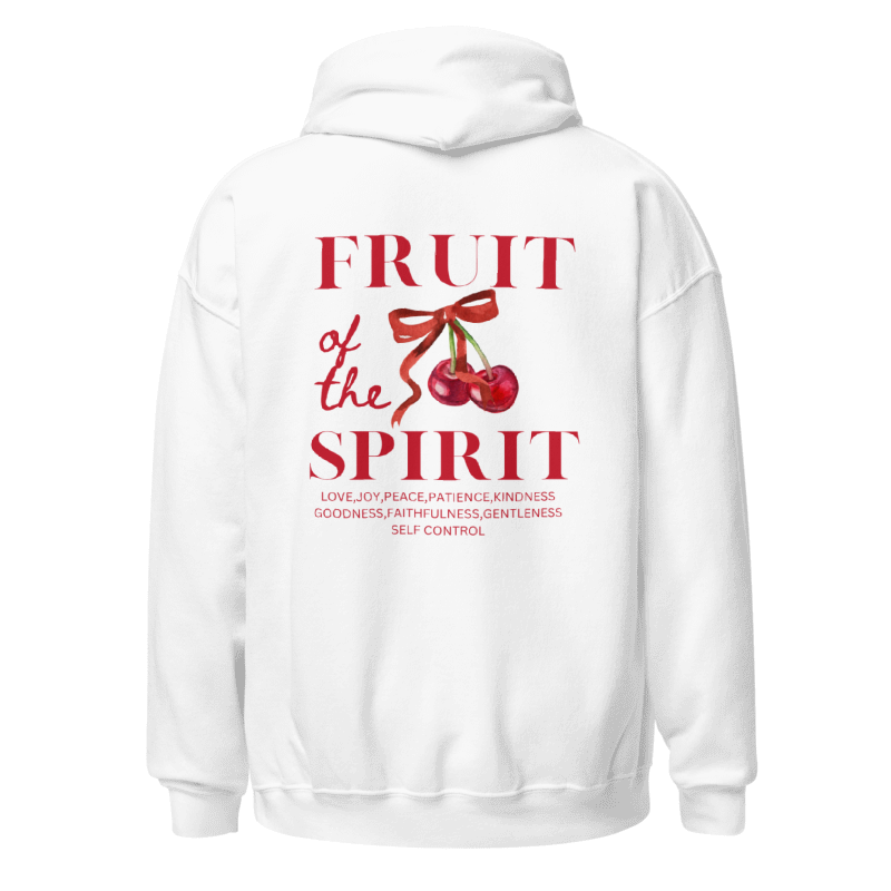 "Fruit of the Spirit" Classic White Hoodie