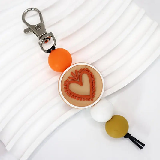 Silicone Beaded Keychain
