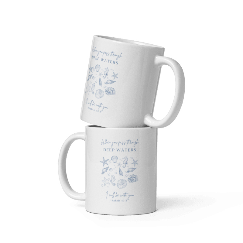 "Deep Waters" Classic White Mug