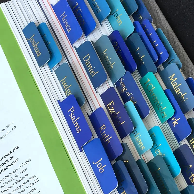75 Large Print Laminated Bible Tabs